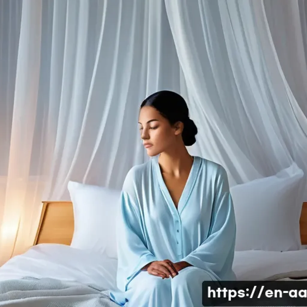 수면 개선을 위한 영양소 조합 - **Magnesium & Melatonin Synergy for Peaceful Sleep**
An image depicting a serene individual, eth...